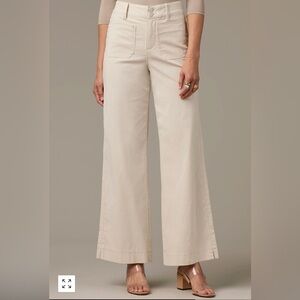 Wit & Wisdom Cream High Rise Emma Wide Leg Pants NWT Size 10